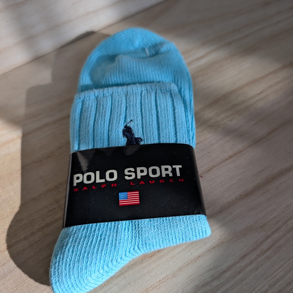 Teal Women Crew Socks Bnwt